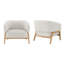 Fauteuil d'appoint pivotant rembourré Meraki-1263153997