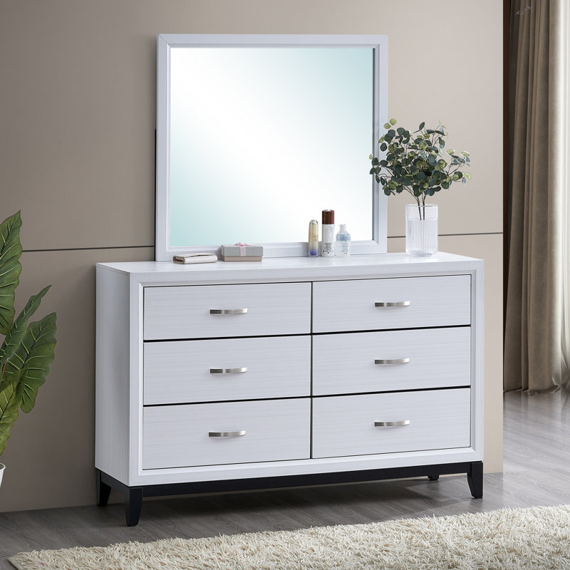Commode Glasgow G04390-D (miroir non inclus), Blanc