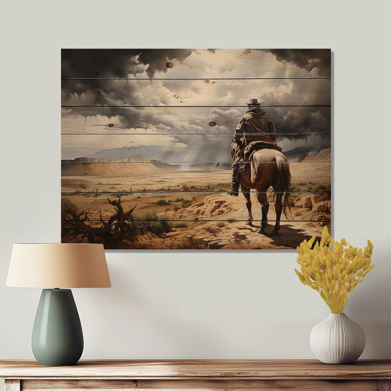 Stanley - Décoration murale bois sur bois de pin naturel, H 24 po x l 32 po