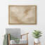 «Neutral Beige Abstract Cloudy Minimal Wall Art», reproduction d'art sur toile encadrée dans la chambre principale-479851084-479851074-479851073