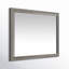 Miroir de commode rectangulaire en bois Centano