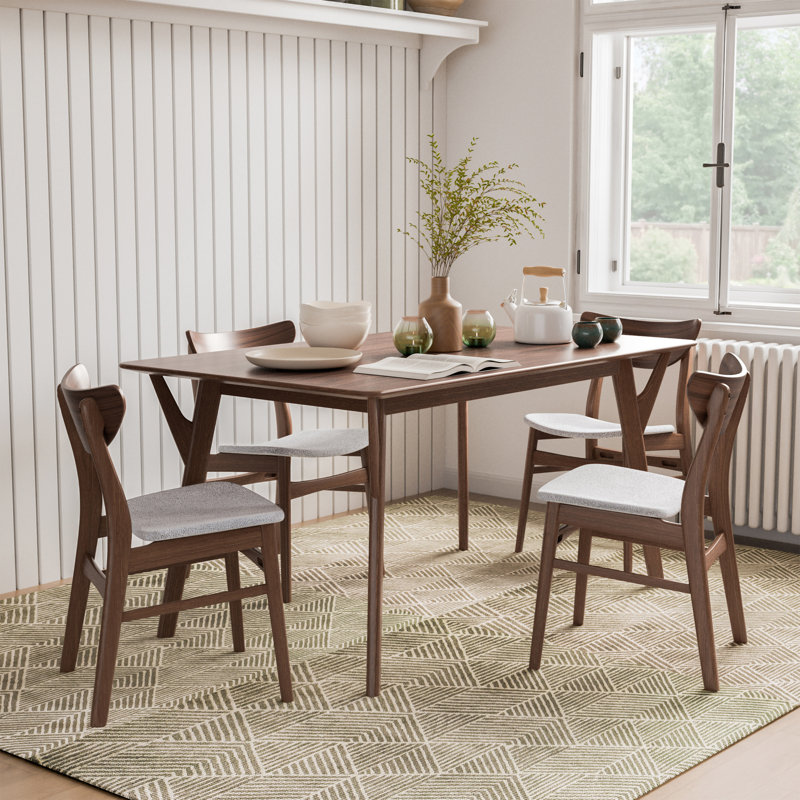 Gateshead Dining Table Set, 5 Pieces: Table, 4 Chairs