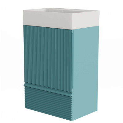 Meuble-lavabo rayé 20 po avec lavabo en céramique