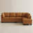 Faux Leather L-Shaped Modular Sectional Sofa-75756249-75756246