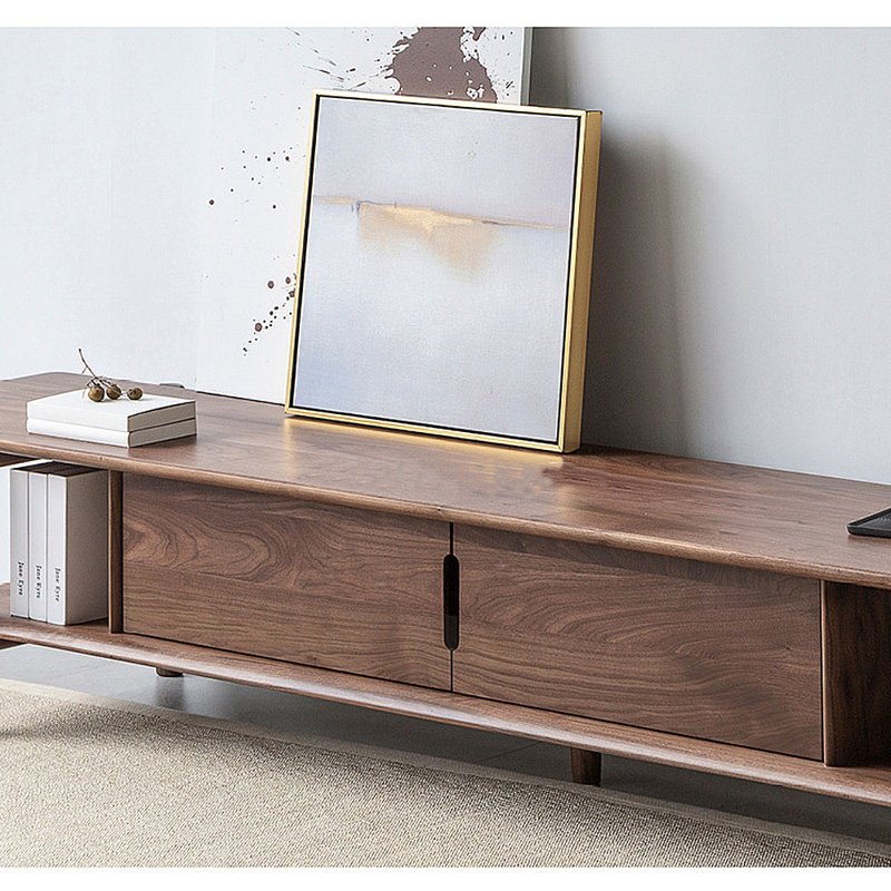 Creative Black Walnut TV Audio Visual Cabinet