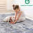 Stylish Non-shedding Area Rug 6x9 - Silver/blue/abstract For Living, Bedroom, Dining, Home Office Stain , & Pet Non-shedding, A Gorgeous Living Bedroom Dining-98396023