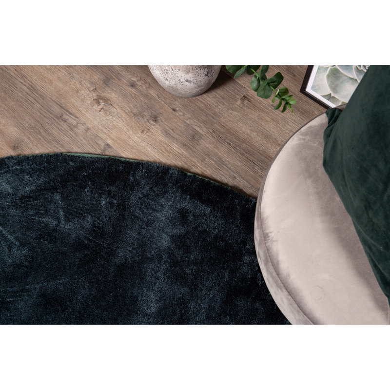 Kirby Solid Colour Hand Woven Area Rug, Round 200cm