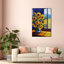 Fenêtre, tournesols II - Impression sur toile-80844265-80844271
