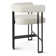 Colrain 24" Upholstered Velvet Solid Back Counter Stool