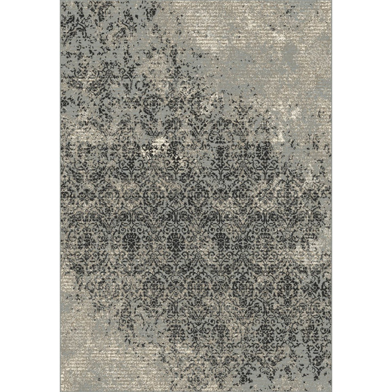 Manske Damask Hand Woven Area Rug, Rectangle 110 x 65cm