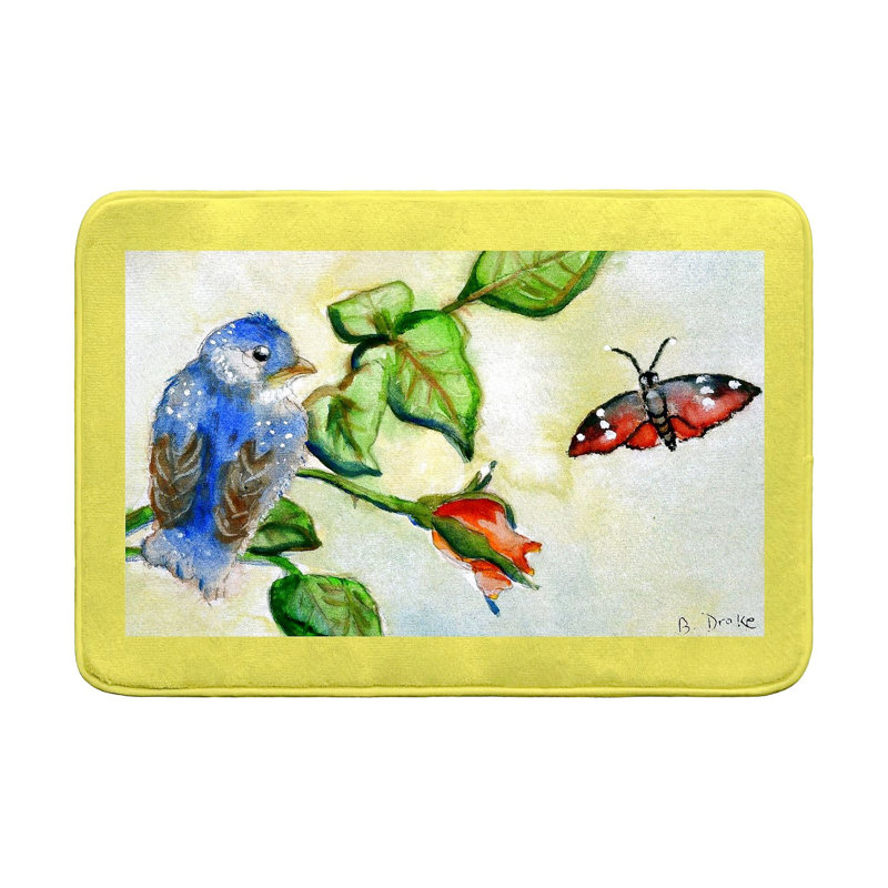 Tapis de bain Blue Bird, L 36 po x l 24 po