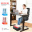 Repose-pieds chauffant Snailax - Repose-pieds réglable et massant pour soulager les douleurs lombaires, lombaires et du genou