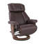 Fauteuil inclinable pivotant rembourré - pivotant à 360 °, inclinable à 147 ° et repose-pieds rabattable