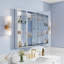Armoire à pharmacie encastrée ou murale en aluminium avec miroir et étagère ouverte, 101,6 cm (L) x 91,4 cm (H).-710538503-710538496