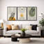«Mid Century Modern Boho», pastel vert géométrique, feuille de palmier jungle-119395828-87392636-87392637