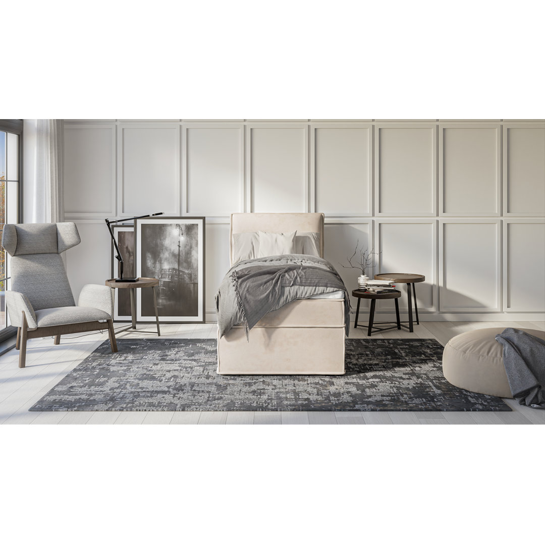 Boxspringbett Ellerie mit Topper und Bettkasten