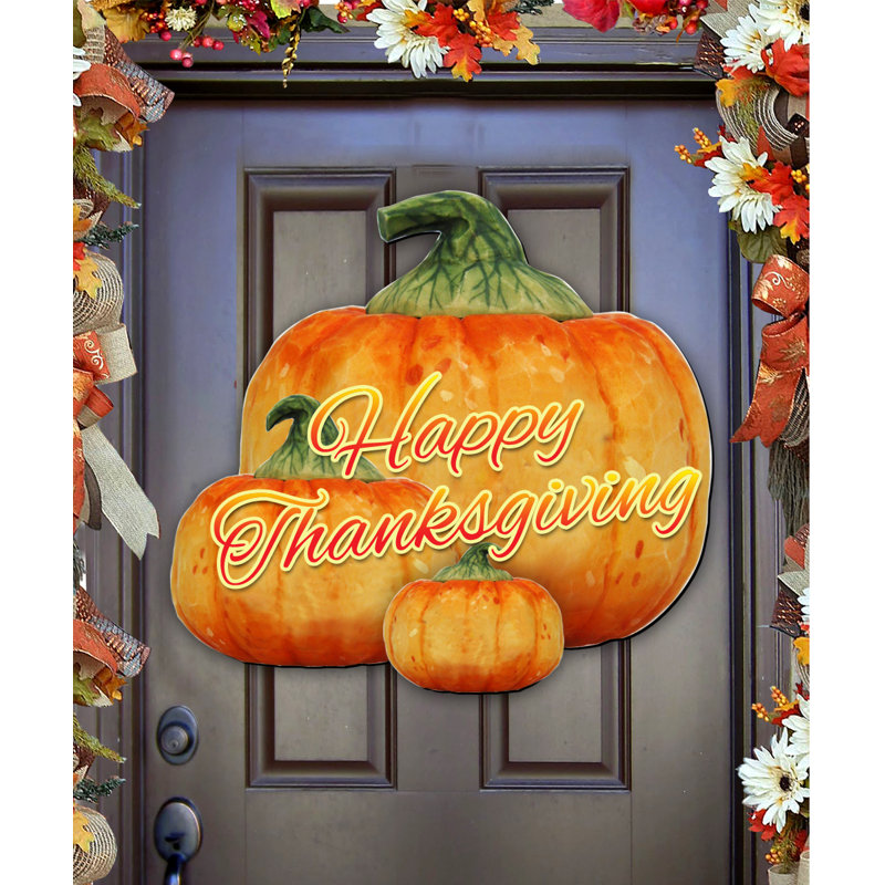 Wood Thanksgiving Decoration