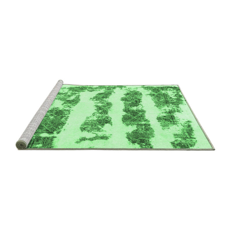 Washable Abstract Indoor Rug, Round 8'