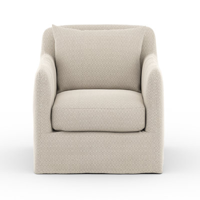 Dade Swivel Slipcovered Armchair