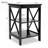 Oxford Small Side Table, Black End Table with MDF Legs