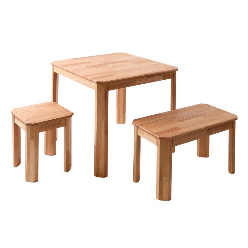 Schneck 75Cm Beech Solid Wood Dining Table