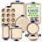 Nutrichef 8 Piece Non-Stick Steel Bakeware Set