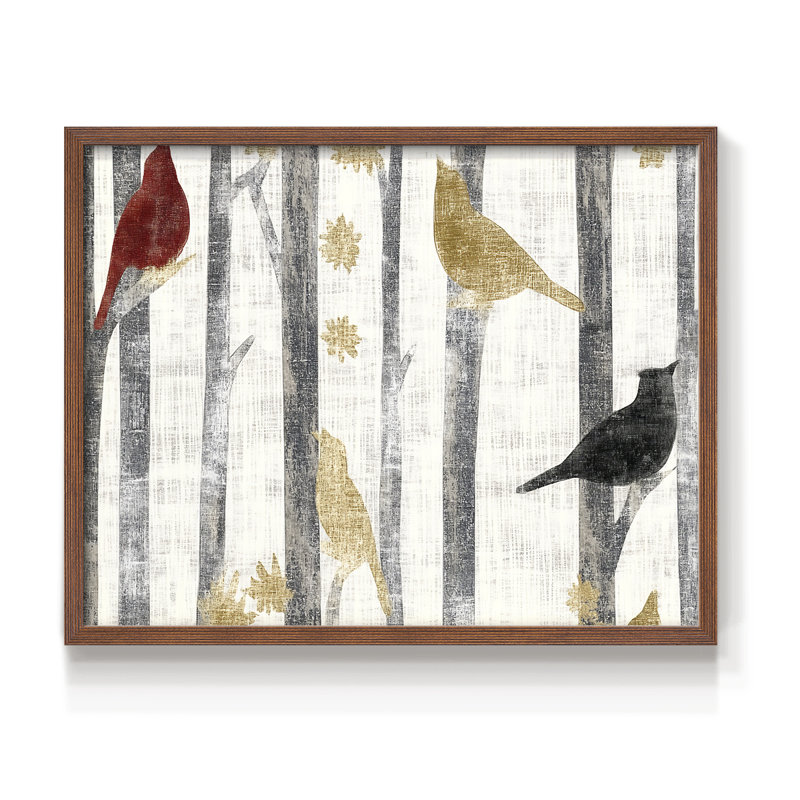 Chirstmas Art-CXXXI -Framed Print - Restickable, H 16 po x l 20 po, Noyer