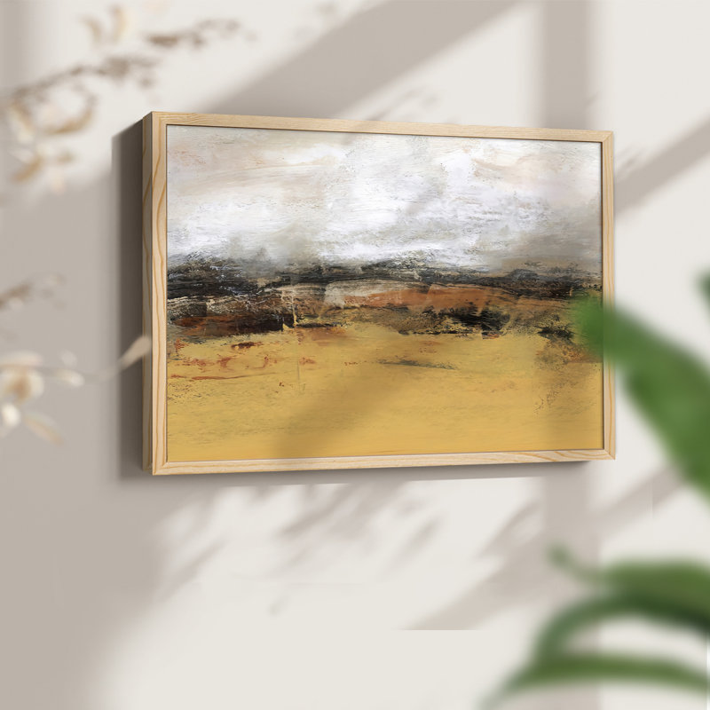 Bridges Ochre IV -Framed Print - Restickable, 8" H x 10" W, Natural
