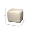 Tabouret à coussin en béton, crème-130647146