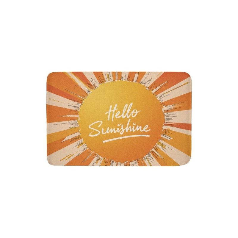 Tapis pour salle de bain Sunny Hello