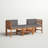 Acacia Patio Sofa with Cushions and Ottoman-1000791903-977936984