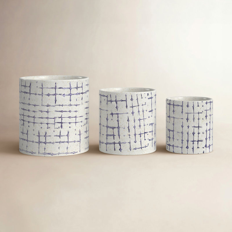  3-Piece Ceramic Pot Planter Set
