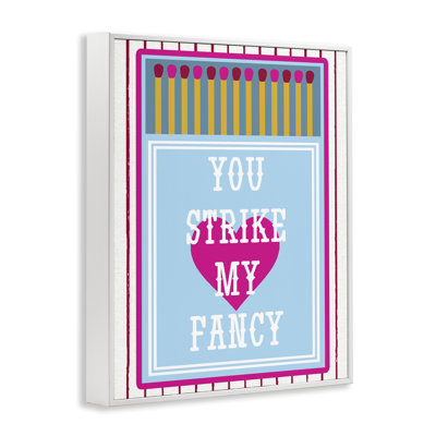You Strike My Fancy, giclée encadrée, design par Lil 'Rue