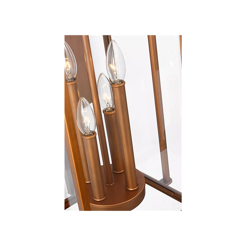 Plafonnier encastré d'extérieur 4 lumières Newson, Cuivre naturel