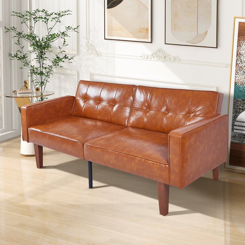 Taeler Futon Sofa Bed, Convertible Fabric Futon Couch Bed, Loveseat Sleeper Sofa, Daybed for Living Room, Apartment, Office