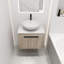 24 " Modern Design Float Bathroom Vanity With Ceramic Basin Set,  Wall Mounted  Oak Vanity  With Soft Close Door,KD-Packing,KD-Packing,2 Pieces Parcel-534985235