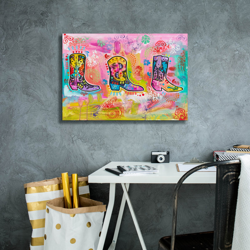 «Made For Walkin» par Dean Russo, art mural sur toile, H 18 po x l 26 po x P 0,75 po