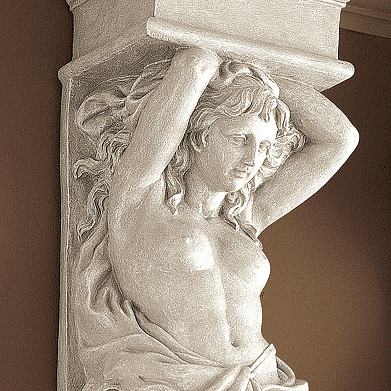 Sculpture murale cariatide
