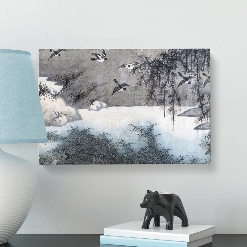 White Breasted Crows Vol.3 by Zha Shibiao - Wrapped Canvas Painting, 50cm H x 76cm W x 3cm D