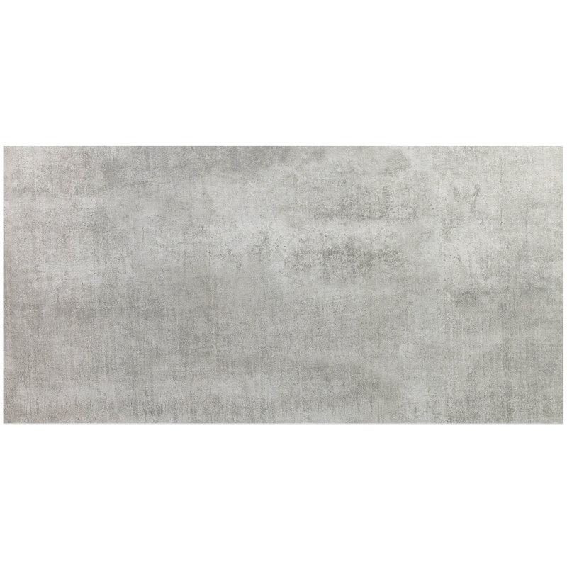 Cement 12" x 24" Matte Cement Look Porcelain Wall & Floor Tile, Silver