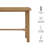 Sachin Rectangular 60" Oak Wood Bar Table in Weathered Oak-350805659
