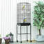 Avelyn 157.00cm Metal Dome Top Floor Bird Cage with Wheels