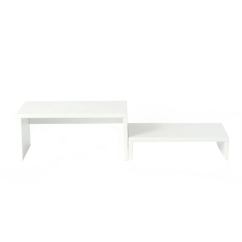 Shwana Manufactured Wood Monitor Stand, White
