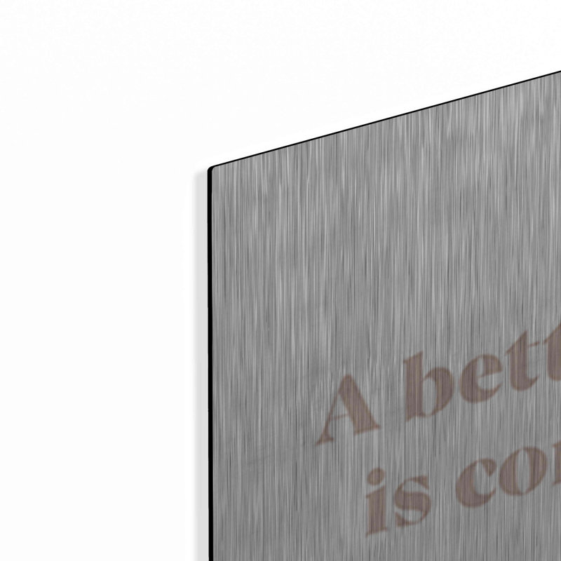 «A Better Me is Coming» par Yass Naffas Designs, art mural en métal, H 24 po x l 24 po