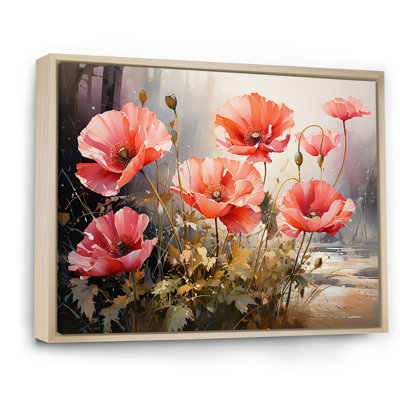 Red And Green Poppy Reverie III - Poppies Wall Art
