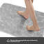 Ensemble de 2 tapis de bain en mousse viscoélastique, tapis de bain antidérapant et tapis de toilette en forme de U, ultra doux et absorbant l'eau, gris-1825270493