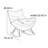 Ironwork bionic eggshell rocking chair