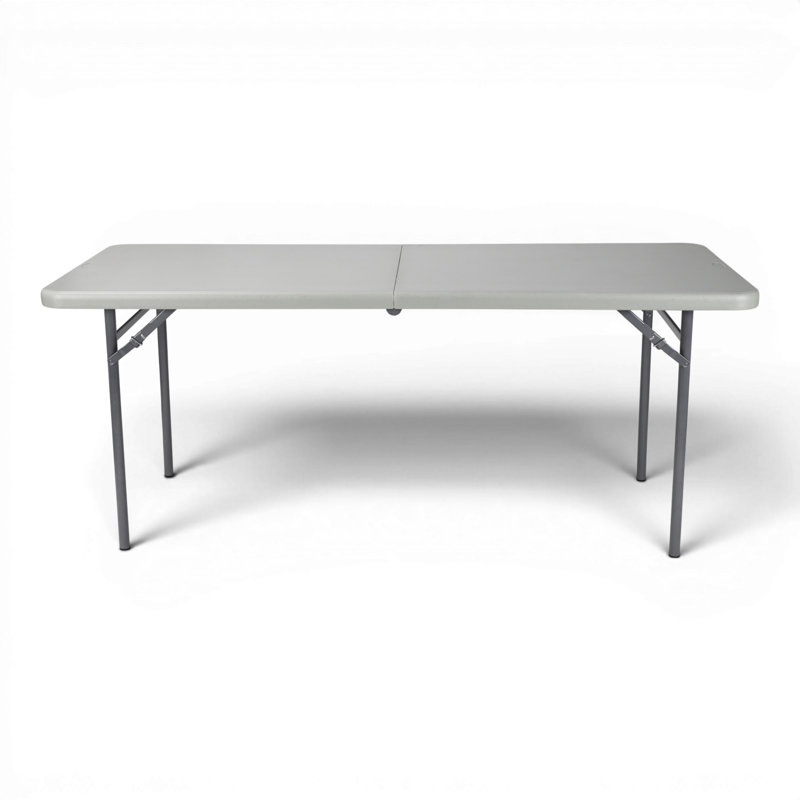 Demi-table pliante en plastique Frank, H 29,25 po x l 72 po x P 30 po