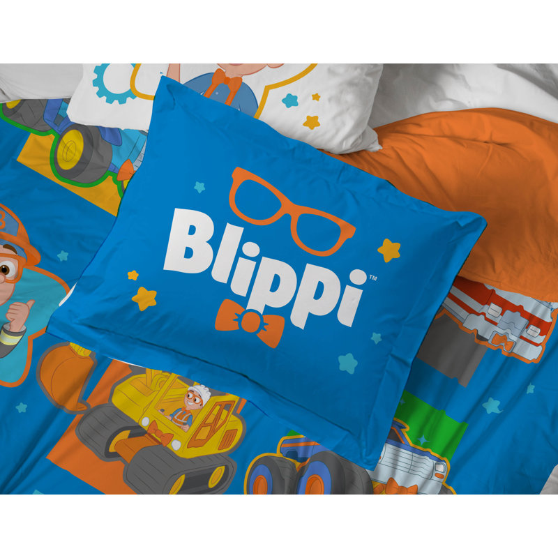 Blippi How Does This Work Bed Set With Sham, Twin Comforter + 4 Additional Pieces
