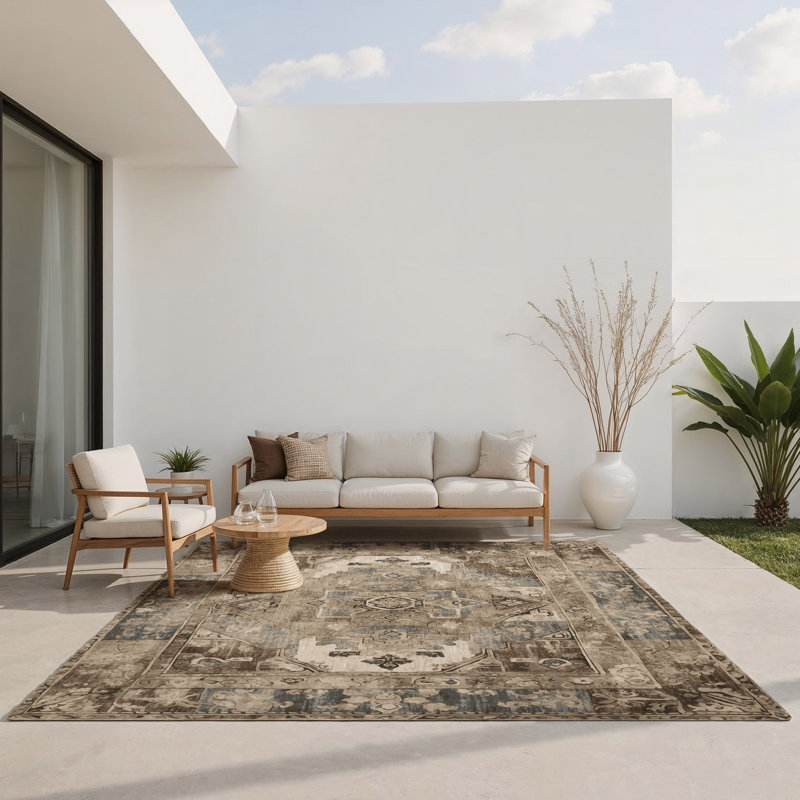 Tapis intérieur et extérieur Regal Splendor, Rectangulaire 3 pi x 5 pi